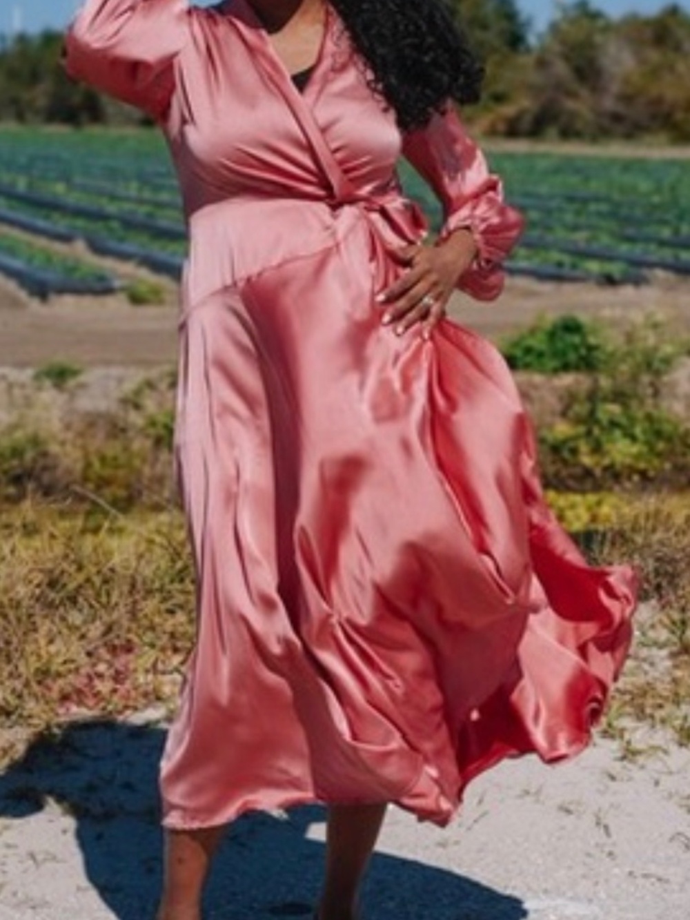 Nastygal Wrap around dress